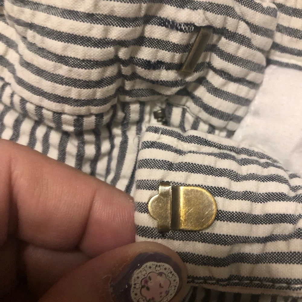 Striped Gray and White Boys Seersucker Shorts